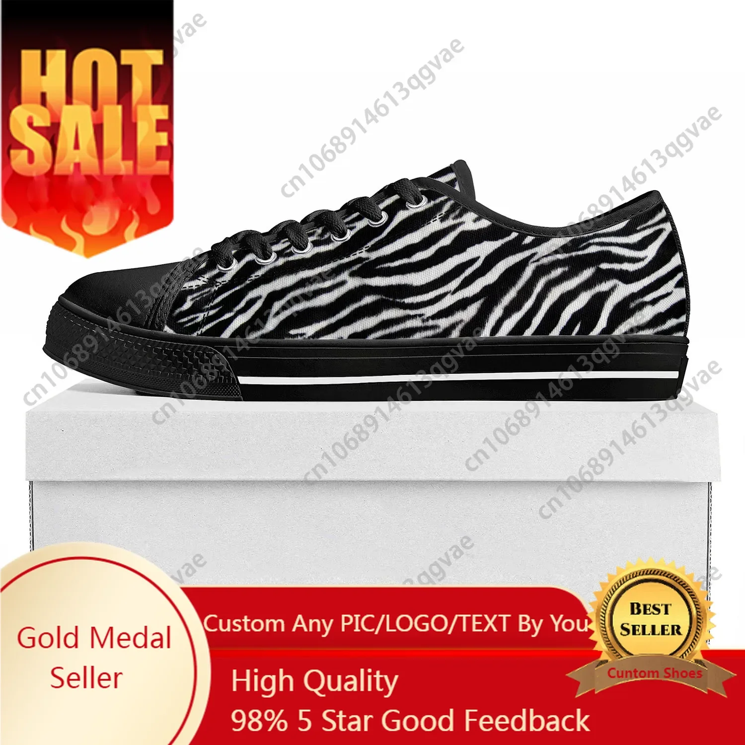 Zebra Print 3D Fashion Low Top - đánh giá và giá 3D Printing Custom