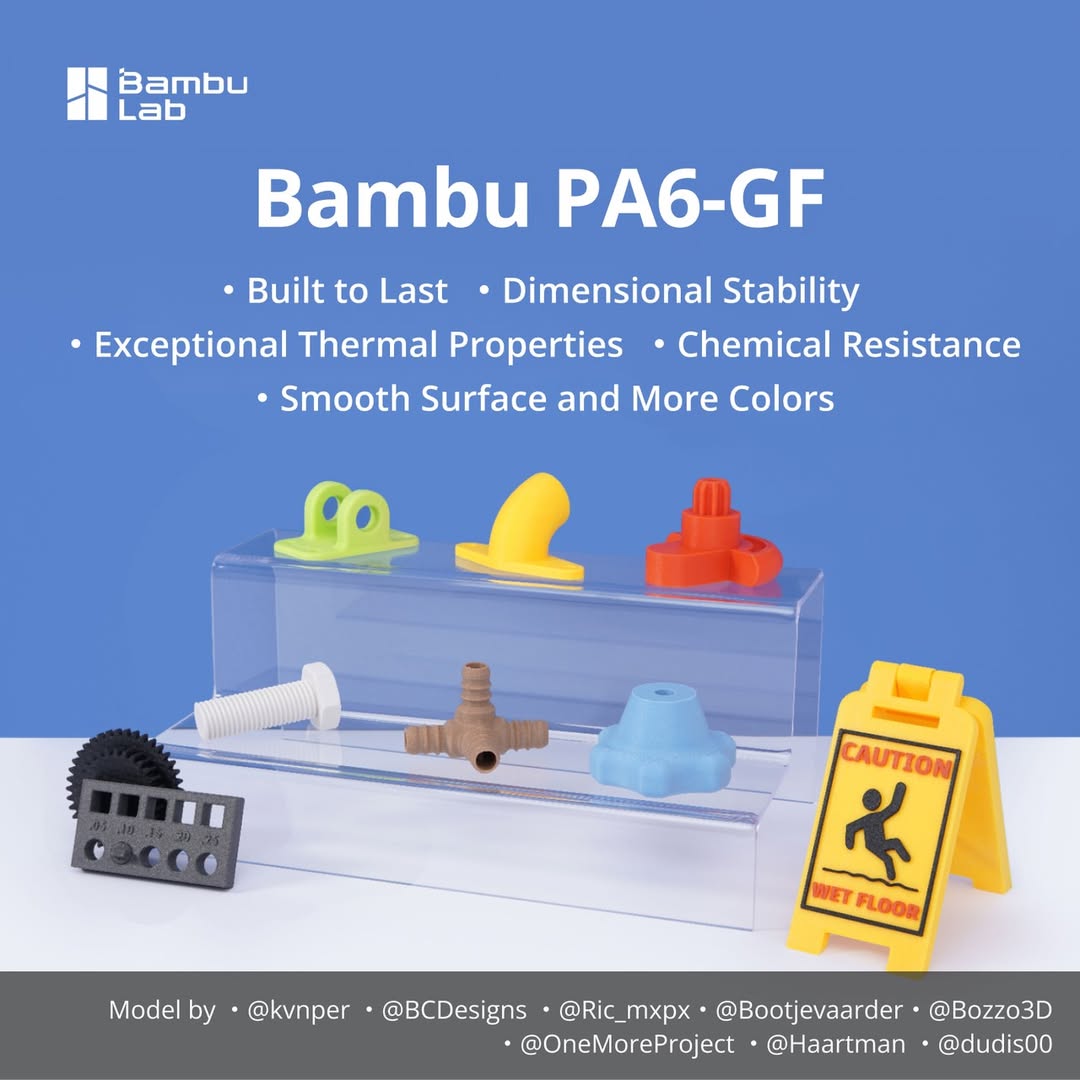 PA6-GF for Bambu Lab Glass Fib - đánh giá và giá 3D Printing Nylon