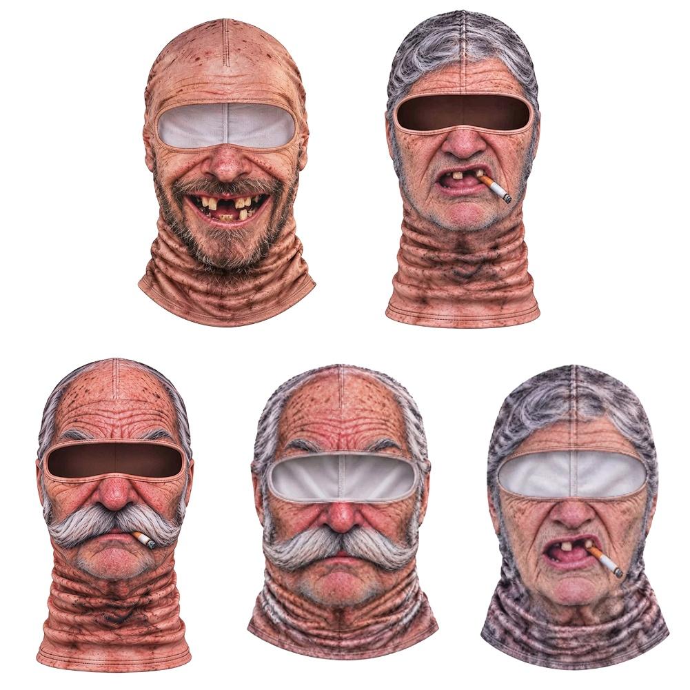 1pcs 3D Face Printed Old Man B - đánh giá và giá 3D Printing Mask