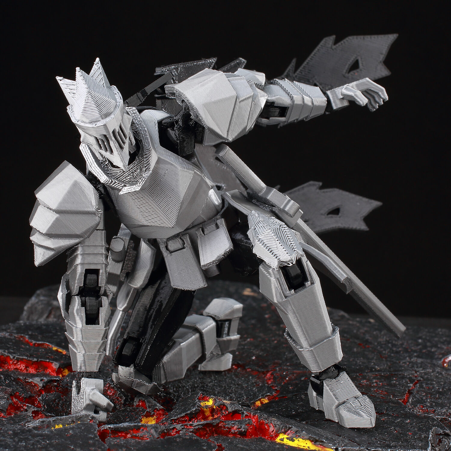​9L3D Lucky13 Silver Knight Ro - đánh giá và giá 3D Printing Online Service